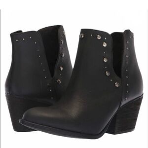 Black Studded Ankle Boots